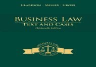 [+][PDF] TOP TREND Business Law: Text and Cases  [FREE] 
