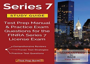 [+]The best book of the month Series 7 Study Guide: Test Prep Manual   Practice Exam Questions for the FINRA Series 7 License Exam  [DOWNLOAD] 