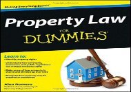 [+]The best book of the month Property Law For Dummies  [FREE] 