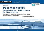 [+]The best book of the month Nonprofit Meetings, Minutes   Records: How to Properly Document Your Nonprofit s Actions  [FREE] 