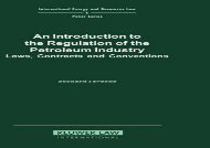 [+]The best book of the month An Introduction to the Regulation of the Petroleum Industry: Laws, Contracts and Conventions (International Energy   Resources Law   Policy)  [DOWNLOAD] 