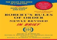 [+][PDF] TOP TREND Robert s Rules of Order Newly Revised In Brief, 2nd edition (Roberts Rules of Order in Brief)  [READ] 