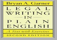 [+]The best book of the month Legal Writing in Plain English, Second Edition: A Text With Exercises (Chicago Guides to Writing, Editing and Publishing)  [NEWS]