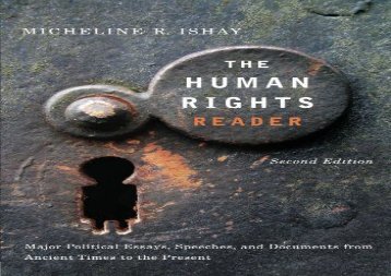 [+][PDF] TOP TREND The Human Rights Reader 2nd ed: Major Political Essays, Speeches and Documents from Ancient Times to the Present [PDF] 