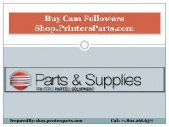 Buy Cam Followers Parts at Affordable Prices