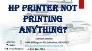 HP Printer Not Printing Anything