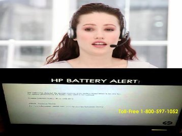 +1 800-597-1052 Fix HP Battery Alert Issue