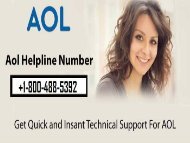 Contact AOL Support Number 1-800-488-5392 For Help