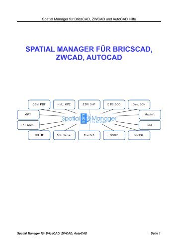 Deutsches Tutorial Spatial Manager für BricsCAD