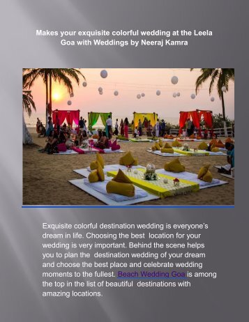 Goa Wedding Planners - Neeraj Kamra