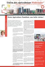 Notre Agriculture Familiale, une belle vitrine - juillet 2018