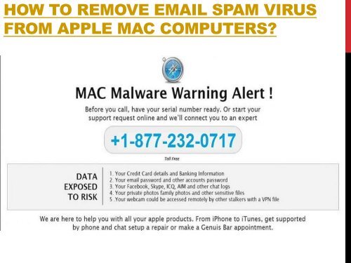 Call 1-877-232-0717 How to Remove Email Spam Virus from Apple Mac