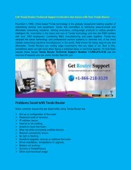 Tenda Router Customer Support Number +1-866-218-3129