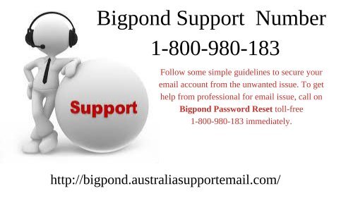 Bigpond Support Number 1-800-980-183 |Obtain Solution