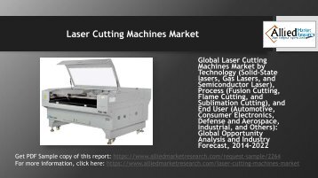What future looks like for Laser Cutting Machines Market?  