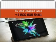 Fix ipad Disabled Issue