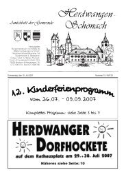 Informationen - Notdienste - Bürgerservice - Herdwangen-Schönach