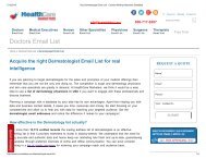 Buy Dermatologist Email Addresses - Healthcare Marketers