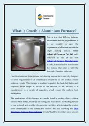 What Is Crucible Aluminium Furnace?