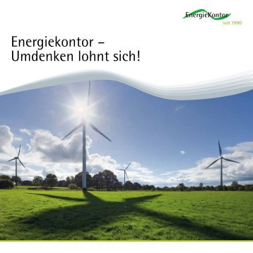 Unternehmensbroschuere Energiekontor