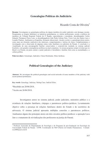 Genealogias Políticas do Judiciário PDF