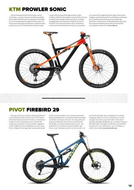 pedaliéro XXL 2018 Magazin für Geländeradsport