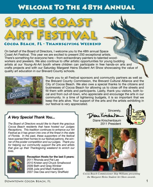 A Very Special Thank You... - Space Coast Art Festival