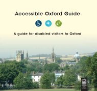 Accessible Oxford Guide - Oxford City Council
