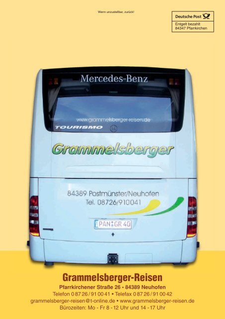 Busreisen · Radreisen - Grammelsberger-Reisen