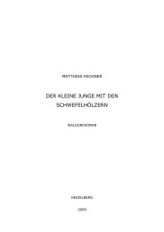 Der Kleine Junge Mit Den Schwefelha Lzern Waldorfroman