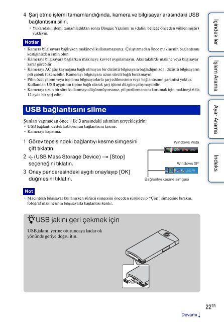 Sony MHS-TS20 - MHS-TS20 Istruzioni per l'uso Turco