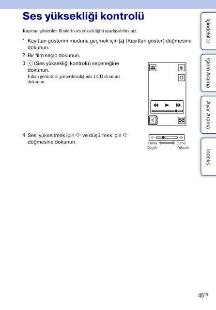 Sony MHS-TS20 - MHS-TS20 Istruzioni per l'uso Turco