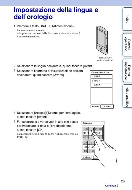 Sony MHS-TS20 - MHS-TS20 Istruzioni per l'uso