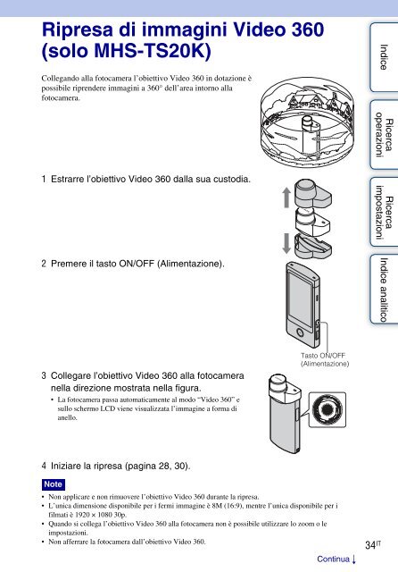 Sony MHS-TS20 - MHS-TS20 Istruzioni per l'uso