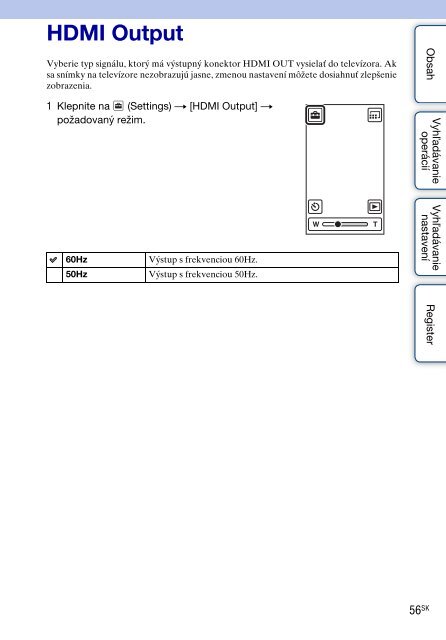 Sony MHS-TS20 - MHS-TS20 Istruzioni per l'uso Slovacco