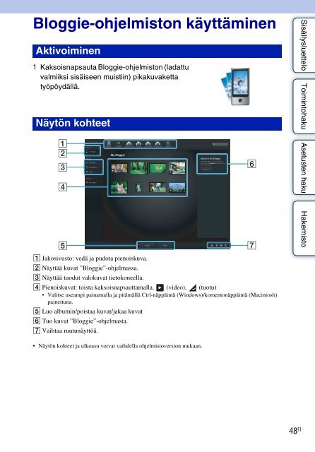 Sony MHS-TS20 - MHS-TS20 Istruzioni per l'uso Finlandese