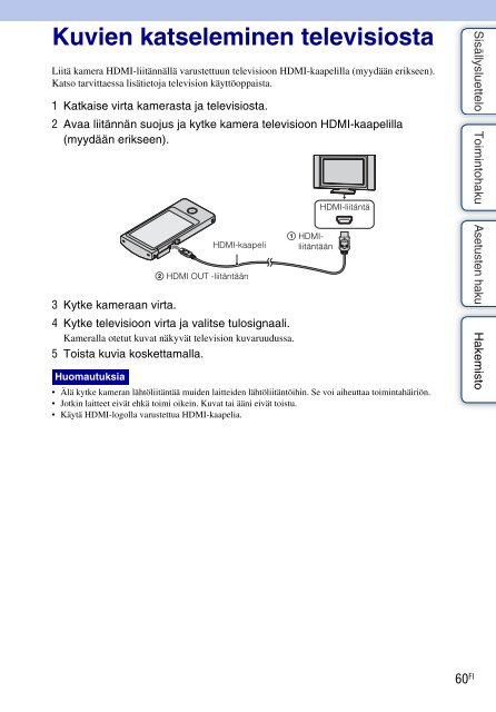 Sony MHS-TS20 - MHS-TS20 Istruzioni per l'uso Finlandese