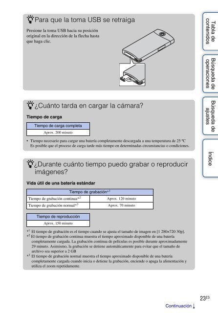 Sony MHS-TS20 - MHS-TS20 Istruzioni per l'uso Spagnolo