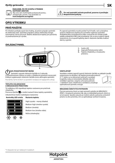 KitchenAid B 20 A1 DV E/HA - B 20 A1 DV E/HA SK (F093794) Setup and user guide