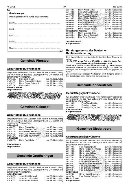 Amtsblatt - Bad Sulza