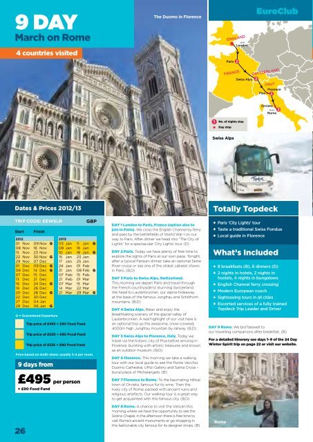 TopDeck Europe in Winter Tours 2012-13 - msltravel.com