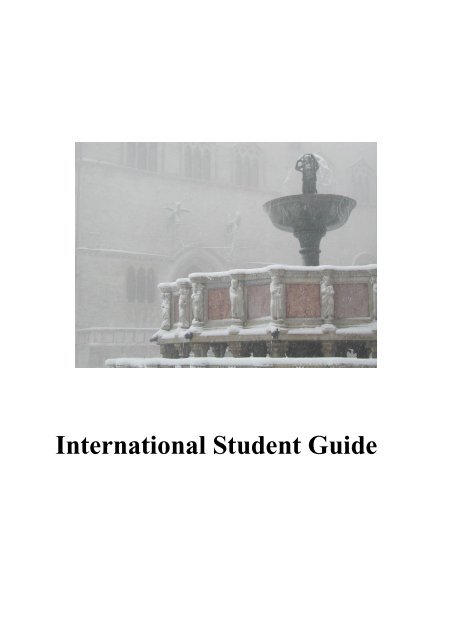 International Student Guide - Ufficio Relazioni Internazionali ...