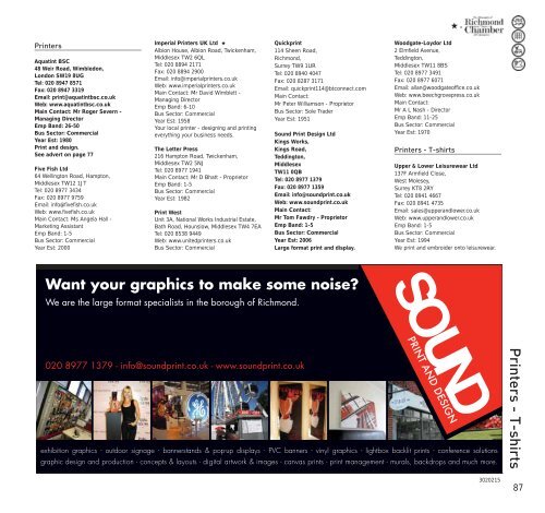 guide & business directory 2009 - London Borough of Richmond ...