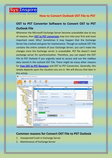 How to Convert Outlook OST File to PST 