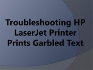 Troubleshooting HP LaserJet Printer Prints Garbled Text