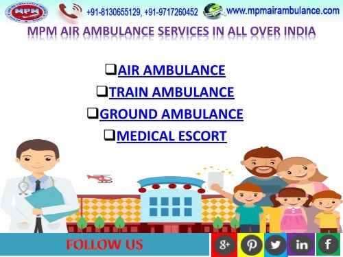 MPM Air Ambulance Services in Jodhpur at an affordable cost