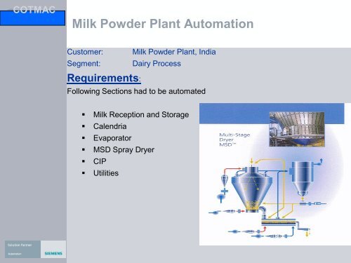 Dairy Process Automation