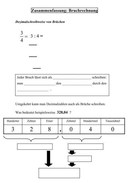 Bruchrechnen