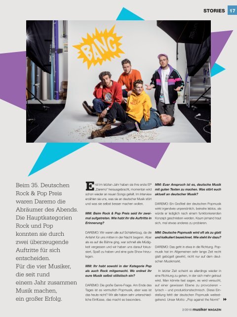 Musiker Magazin 2/2018