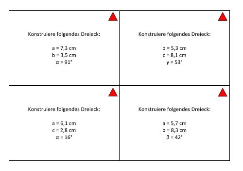 Dreieckskonstruktionen